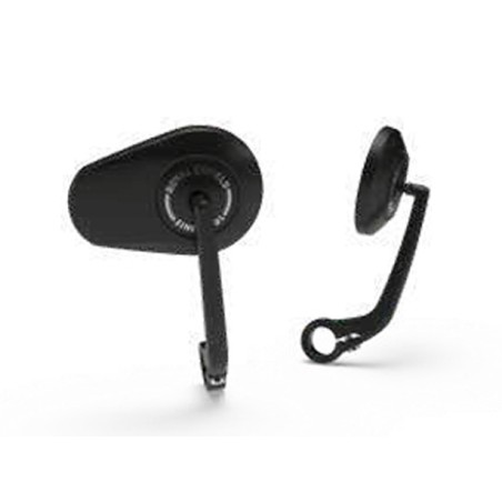 Lenkerendenspiegel oval schwarz